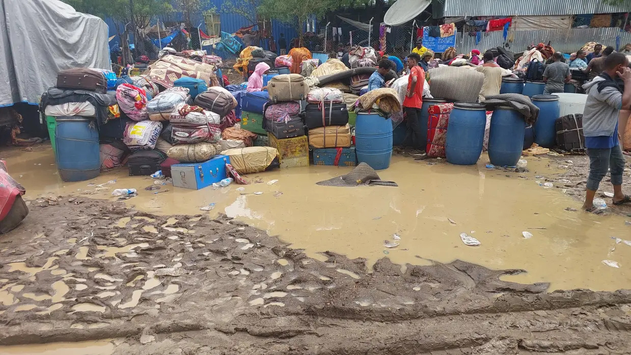 #ASDailyScoop: Heavy rainfall amid refugee influx from Sudan intensifies challenges at Metema border point